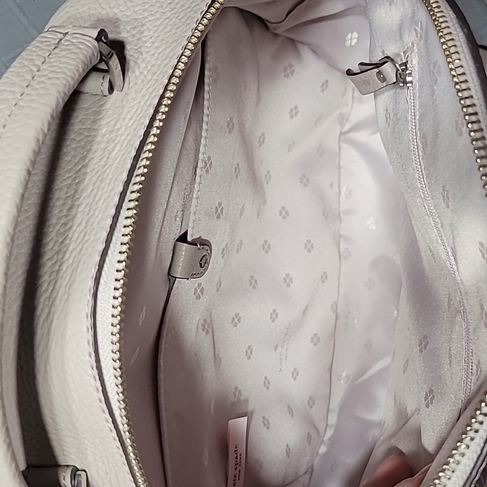Kate Spade New York Polly Light Grey Backpack Purse Bag ๐ - Picture 13 of 16